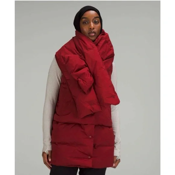 Lululemon Red Puffer Vest/Coat - Picture 3 of 8